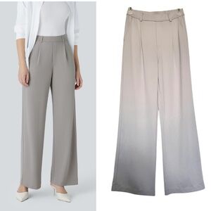 Halara Flex High Waisted Side Pocket Straight Leg Crepe Work Pants Paloma XS Reg